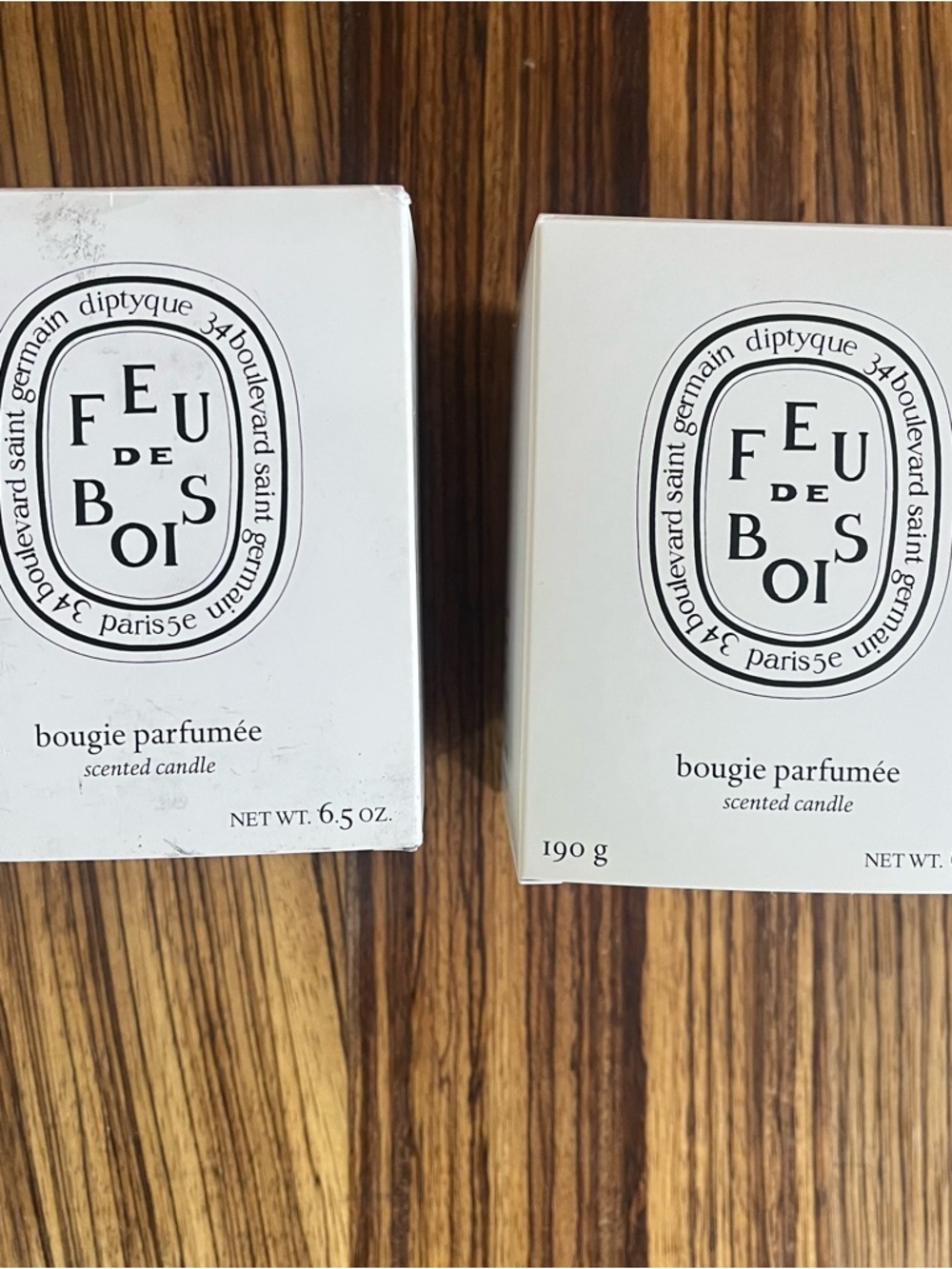 Diptyque Feu de Bois Scented Candle Gift boxes
